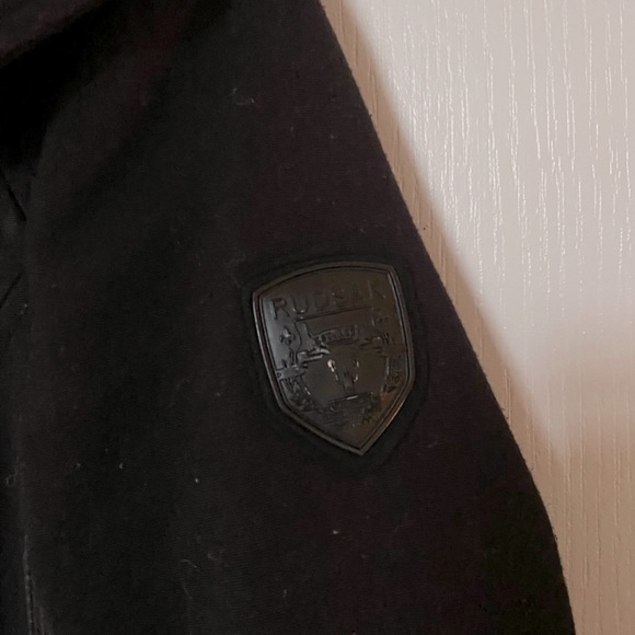 Rudsak leather trim jacket with belt - Picture 2 of 5